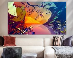 Example of the artwork in a room