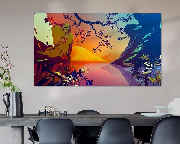 Example of the artwork in a room