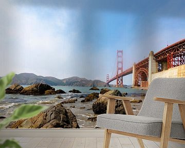 Gold Gate Bridge Rocks - San Francisco