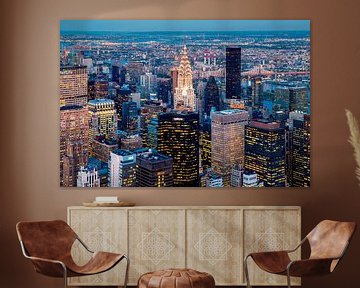 Gezicht op het Chrysler Building, New York van Sascha Kilmer