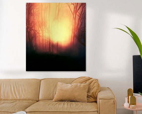 Example of the artwork in a room