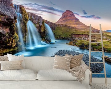 Iceland, Kirkjufell waterfall by Sascha Kilmer