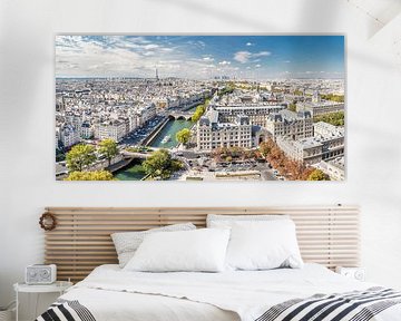 Blick von Notre Dame über Paris von Sascha Kilmer