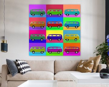 12 bus popart van Joost Hogervorst