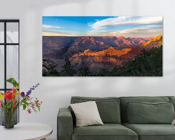 Beautiful Grand Canyon sunset - panorama