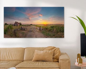 Chicken shed Den Hoorn Texel sunset by Texel360Fotografie Richard Heerschap