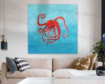 Octopus van Bianca Wisseloo