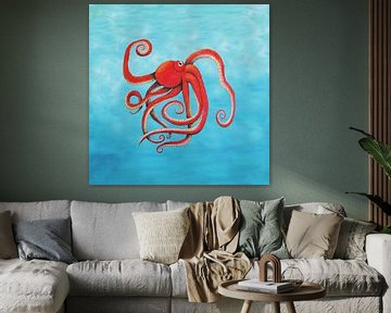 Octopus van Bianca Wisseloo