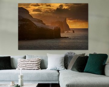 Faroe cliffs sur Wojciech Kruczynski