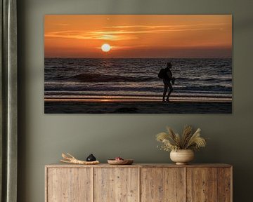 Sunset.