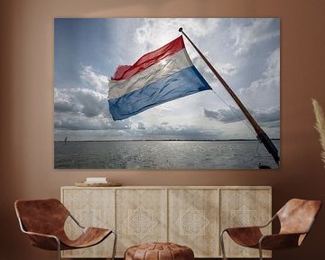 Nationale driekleur op klipper Sanne Sophia von Foto Amsterdam/ Peter Bartelings