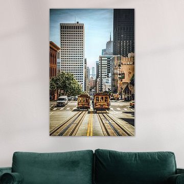 De kabeltram van San Francisco is de laatste handbediende kabeltram die nog in gebruik is en staat s von Loris Photography
