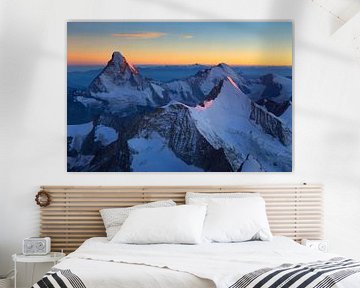 Das Matterhorn bei Sonnenuntergang von Menno Boermans
