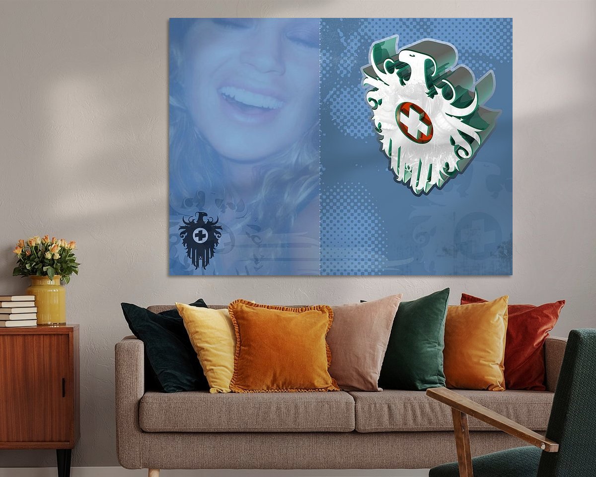 Example of the artwork in a room