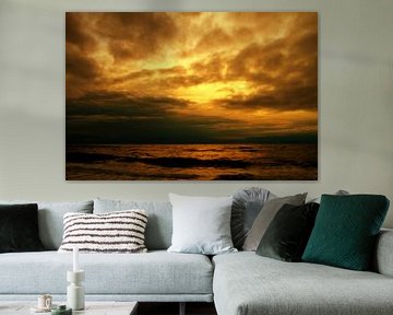 Oranje wolken by Koolpics