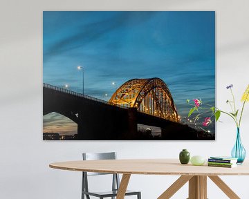 Bridge over the Waal. by Lex Schulte