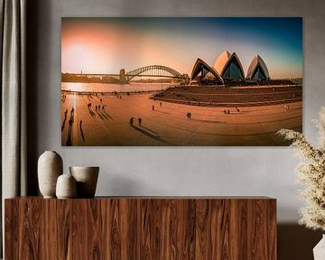 Sydney Opera House and harbour bridge , Australia von Dave Verstappen