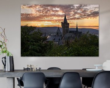 Schloss Wernigerode bei Sonnenuntergang