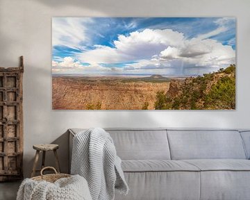 Regenschauer auf der Navajo-Ebene