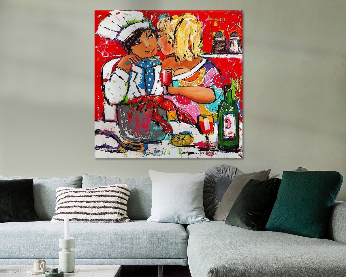 Example of the artwork in a room