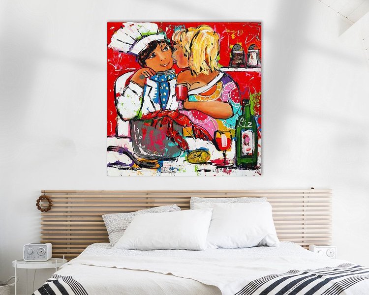 Example of the artwork in a room