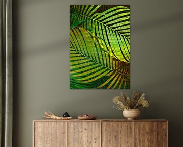 TROPICAL GREENERY LEAVES no1 von Pia Schneider