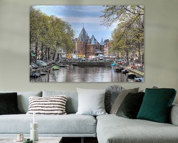 Amsterdam, Kloveniersburgwal, Waag van Tony Unitly