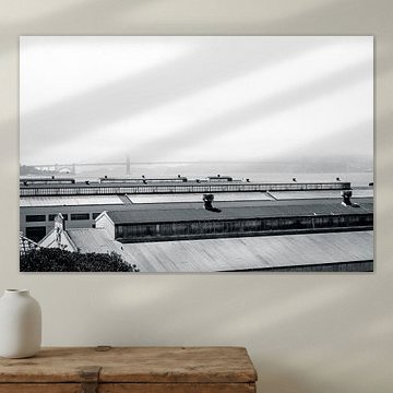 Golden Gate Bridge in de mist