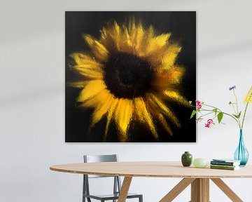 "verdampfende Sonnenblume" von Marjolijn van den Berg