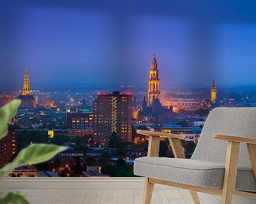 Die Skyline der Stadt Groningen von Henk Meijer Photography