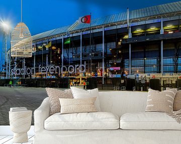 Het Feyenoord Stadion De Kuip tijdens een Europa League avond van MS Fotografie | Marc van der Stelt