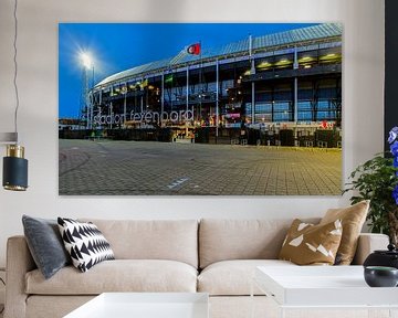 Het Feyenoord Stadion De Kuip tijdens een Europa League avond van MS Fotografie | Marc van der Stelt