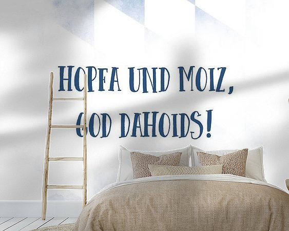 Example of the artwork in a room