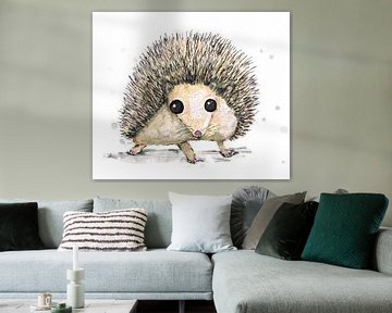 Cute hedgehog by Bianca Wisseloo