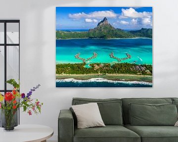 Bora Bora from the air by Ralf van de Veerdonk