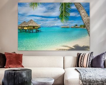 Strand van Bora Bora van Ralf van de Veerdonk