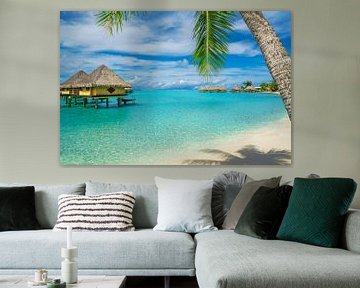 Strand van Bora Bora van Ralf van de Veerdonk