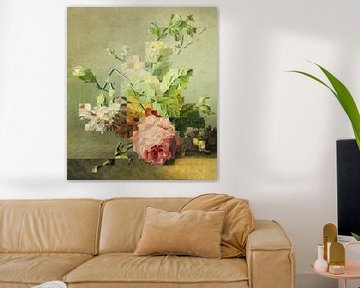 Mozaïek van een stilleven (VT Wonen Design Beurs 2019) van Marja van den Hurk