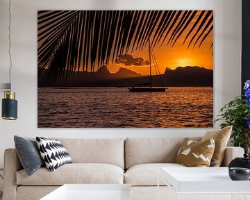 Sunset Tahiti by Ralf van de Veerdonk