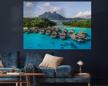Overwater villa's op Bora Bora