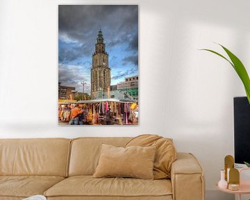 Groningen, Grote Markt, Martini-toren by Tony Unitly
