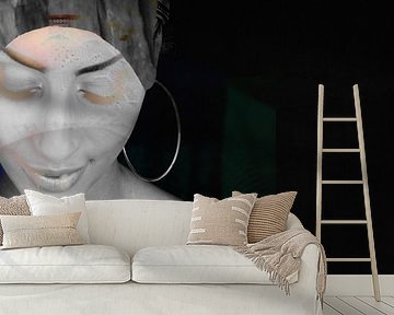 34. Woman, silhouette, portrait, Bloom. by Alies werk