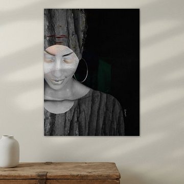 34. Femme, silhouette, portrait, Bloom.