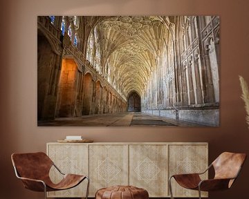 Cloister in the Gloucester Cathedral, Great Britain by Rietje Bulthuis