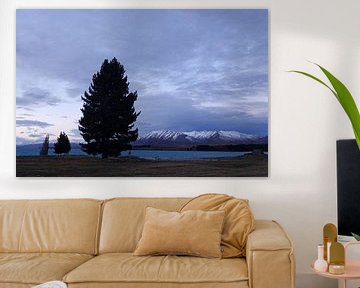 Blue hour at Lake Tekapo in New Zealand