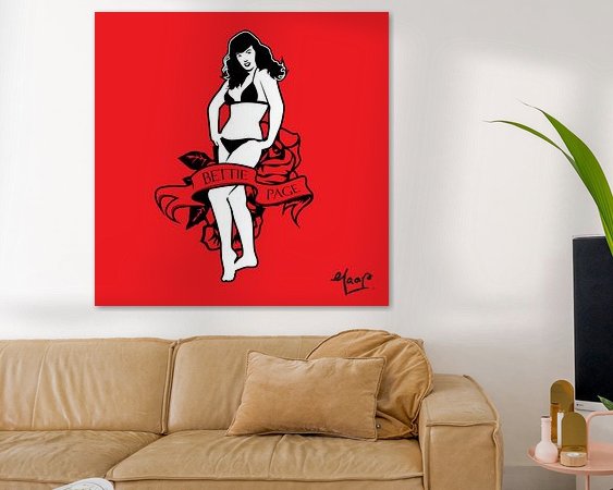 Example of the artwork in a room