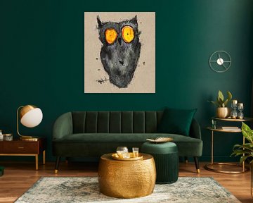 Scary owl by Bianca Wisseloo
