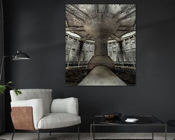 Interior of a cooling tower Powerplant by Olivier Photography