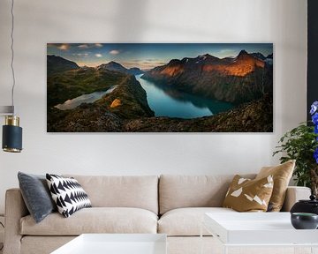 Gjende Lake Panorama by Wojciech Kruczynski