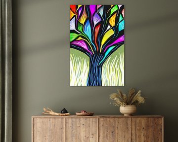 De kleurenboom. van Monique Schilder